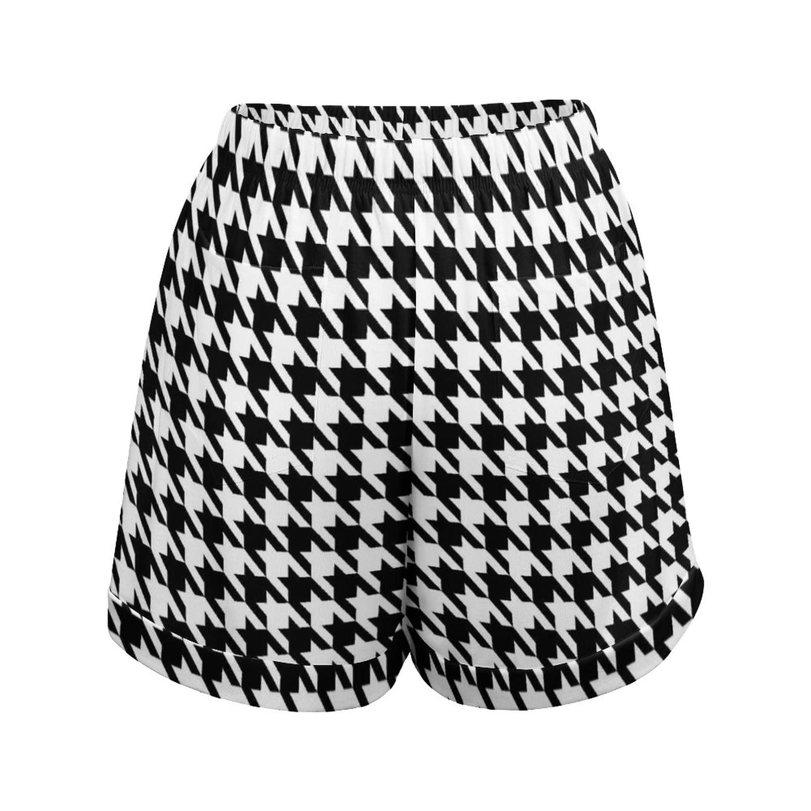 Amazon.co.jp: レディース ショートパンツ 千鳥柄 ランニングショート